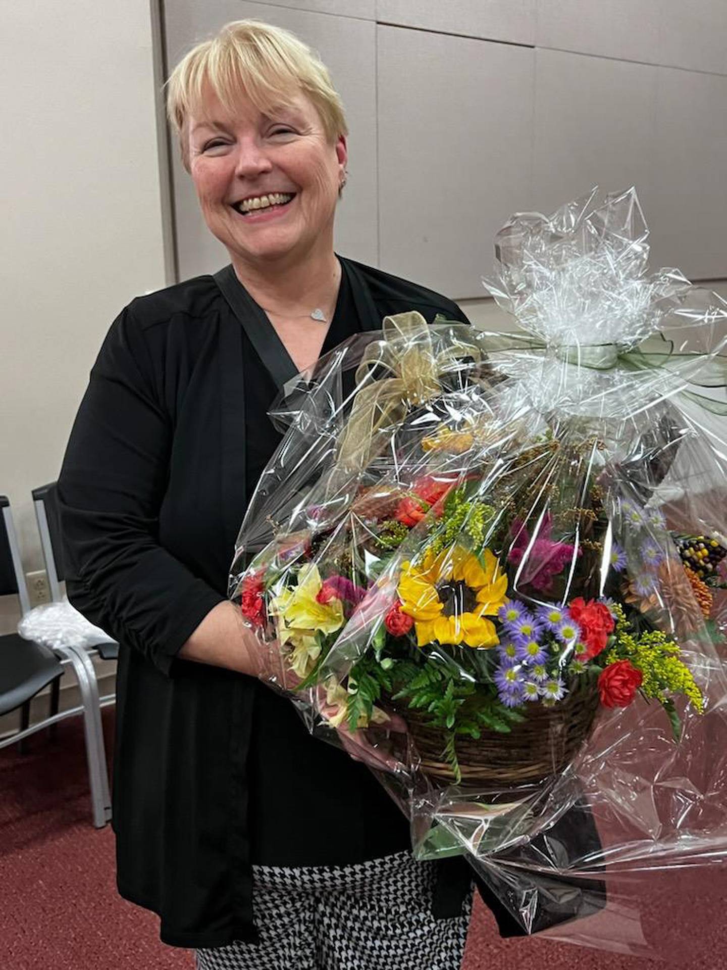 WWC donated $10,500 to Hope of Ogle County. on Oct. 17. Julie Hoak of Polo was the club's 100th member and was congratulated with a bouquet. WCC has added two more members since then and have 107 members since its inception in April of 2020.