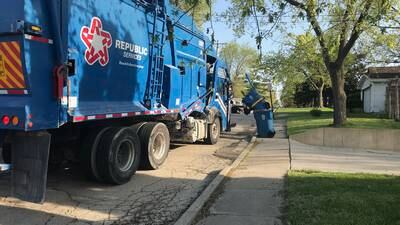 Monday was the first day of same-day garbage pickup in Spring Valley