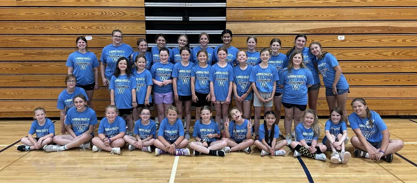 The 2024 Bureau Valley Girls Basketball Camp session for grades 2-5.
