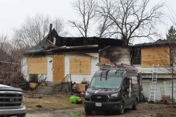 Fire fueled by high winds guts Fox River Grove home Friday