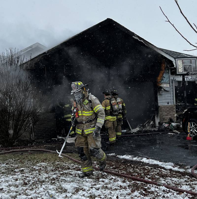 The Joliet Fire Department responded to house fire at 1720 Mystic Drive on Friday, Jan. 10, 2025. The fire was in the attached garage.