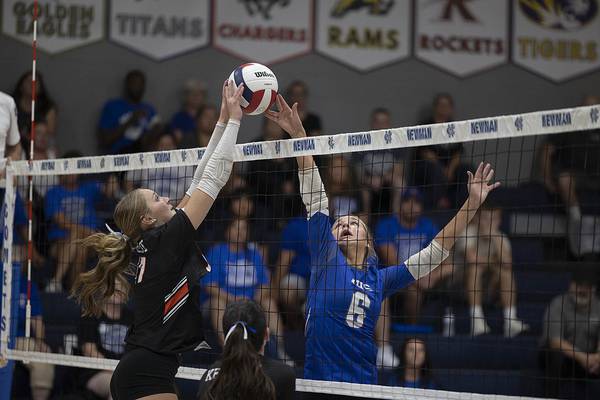 Photos: Newman volleyball hosts Kewanee