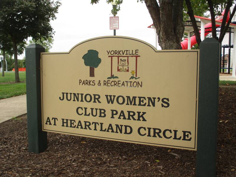 Yorkville's Junior Women's Club Park At Heartland Circle is the location for the new storywalk, which will be dedicated at 4 p.m. on Sept. 27.