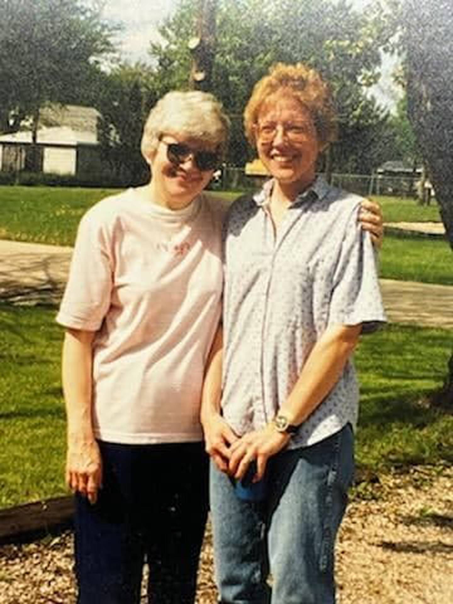 Betty Morman, formerly of Channahon, is pictured with her mother Pat Harvey of Joliet. Betty saw nursing more as a vocation than a career and had a nurse's heart from her earliest days.