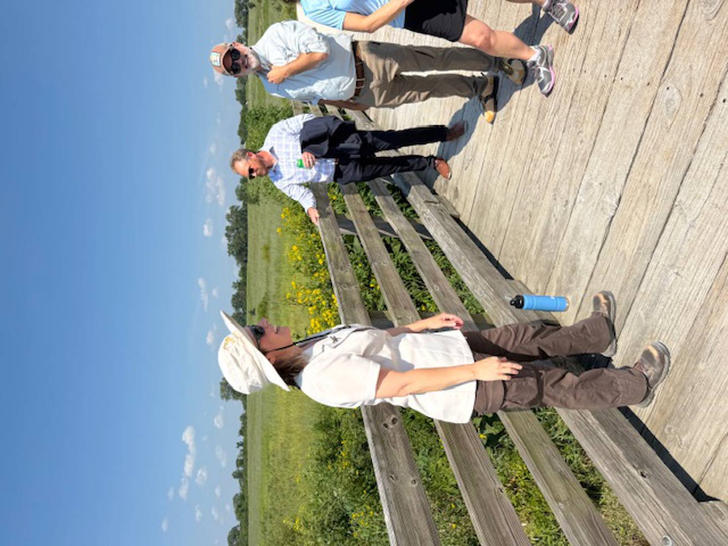 Juli Mason, ecological management supervisor for the Forest Preserve District of Will County, speaks to the importance of wetlands preservation at a program marking the 20th anniversary of the Hadley Valley Preserve restoration in Joliet on Aug. 8, 2025.