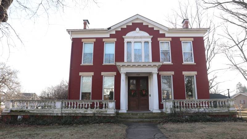 A view of a home in the 1700 block of 2nd Street in Peru. The home was built in the 1862 and is one of the oldest homes in Peru.