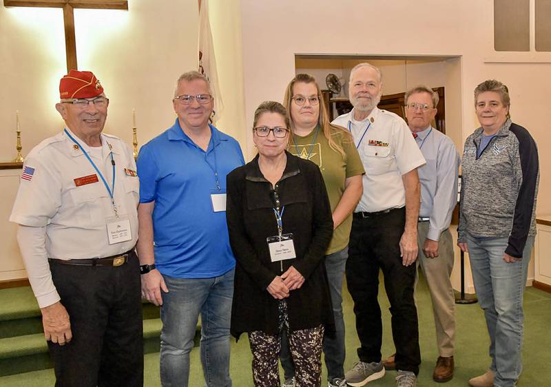 Veterans and family members shared their stories of service during the annual Veterans Day Tribute at Chapel on the Green in Yorkville, 2025.