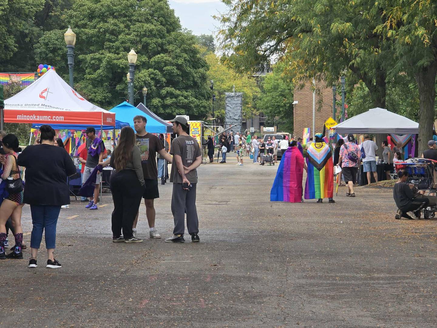 People of all ages headed out to the Billie Limacher Bicentennial Park and Theatre in Joliet to celebrate the annual Joliet PrideFest. on Saturday, Sept. 20, 2025, in Joliet.