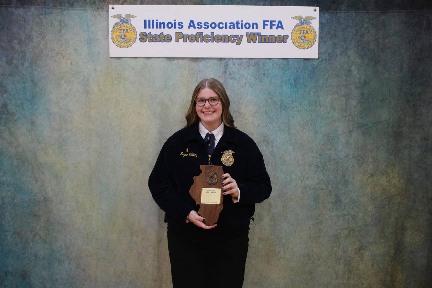 Joyce Walkling was named the State FFA Food Service and Ag Communications State Proficiency Award Winner.