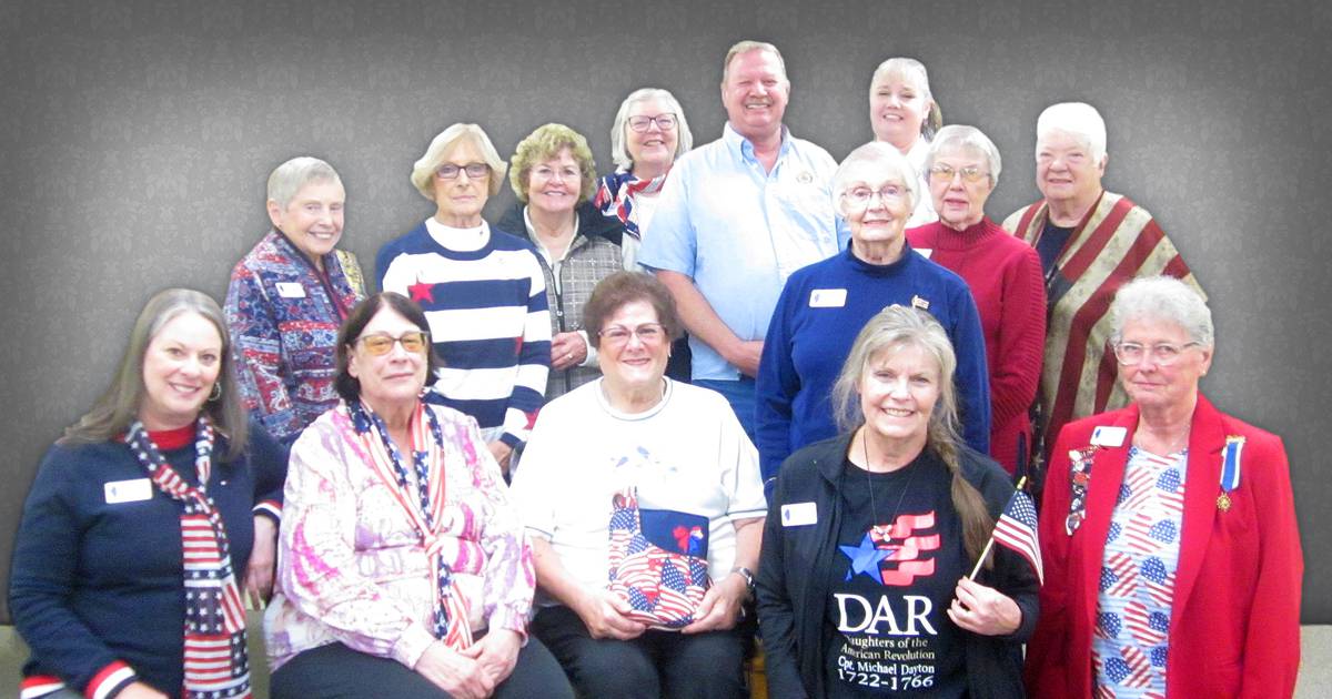American Legion Commander Roger Masters speaks at Chief Senachwine DAR Chapter Meeting