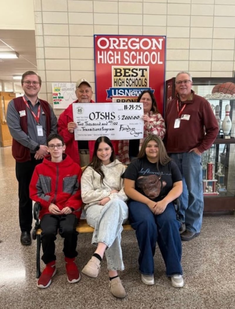 For the second consecutive year, Hands On Oregon (HOO) donated $2,000 to the Oregon High School Transitions program. The program serves to enrich the lives of junior and senior students who have been identified as having learning challenges.