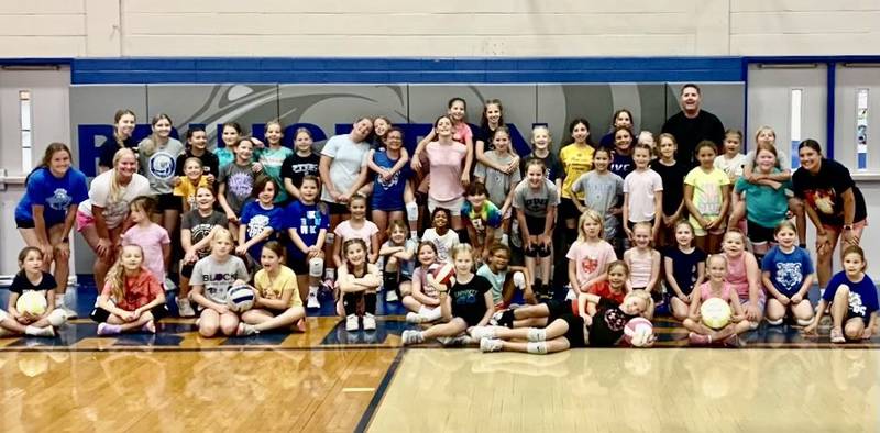 The Princeton Tigresses Volleyball Camp had a record turnout this year, including the elementary session.