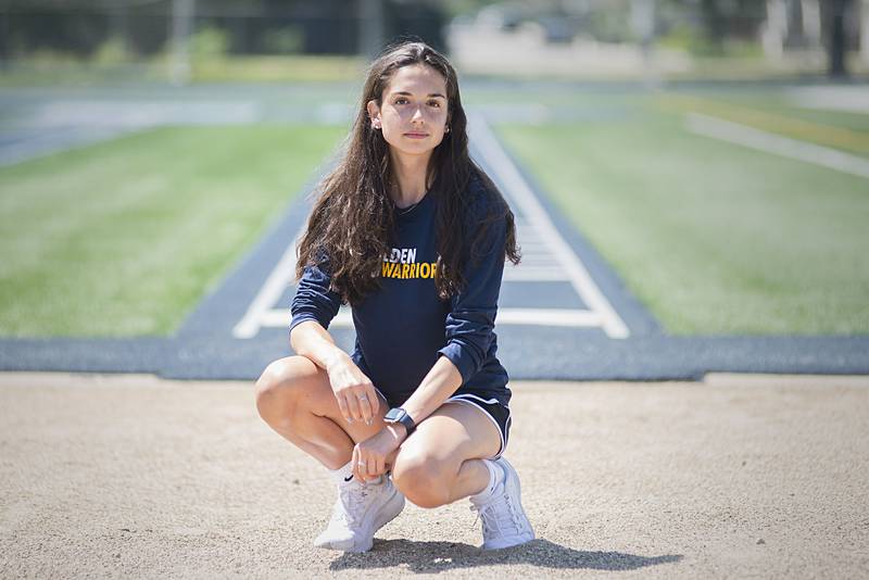 Alice Sotelo of Sterling, who won the state 2A triple jump, is SVM’s girl track athlete of the year.
