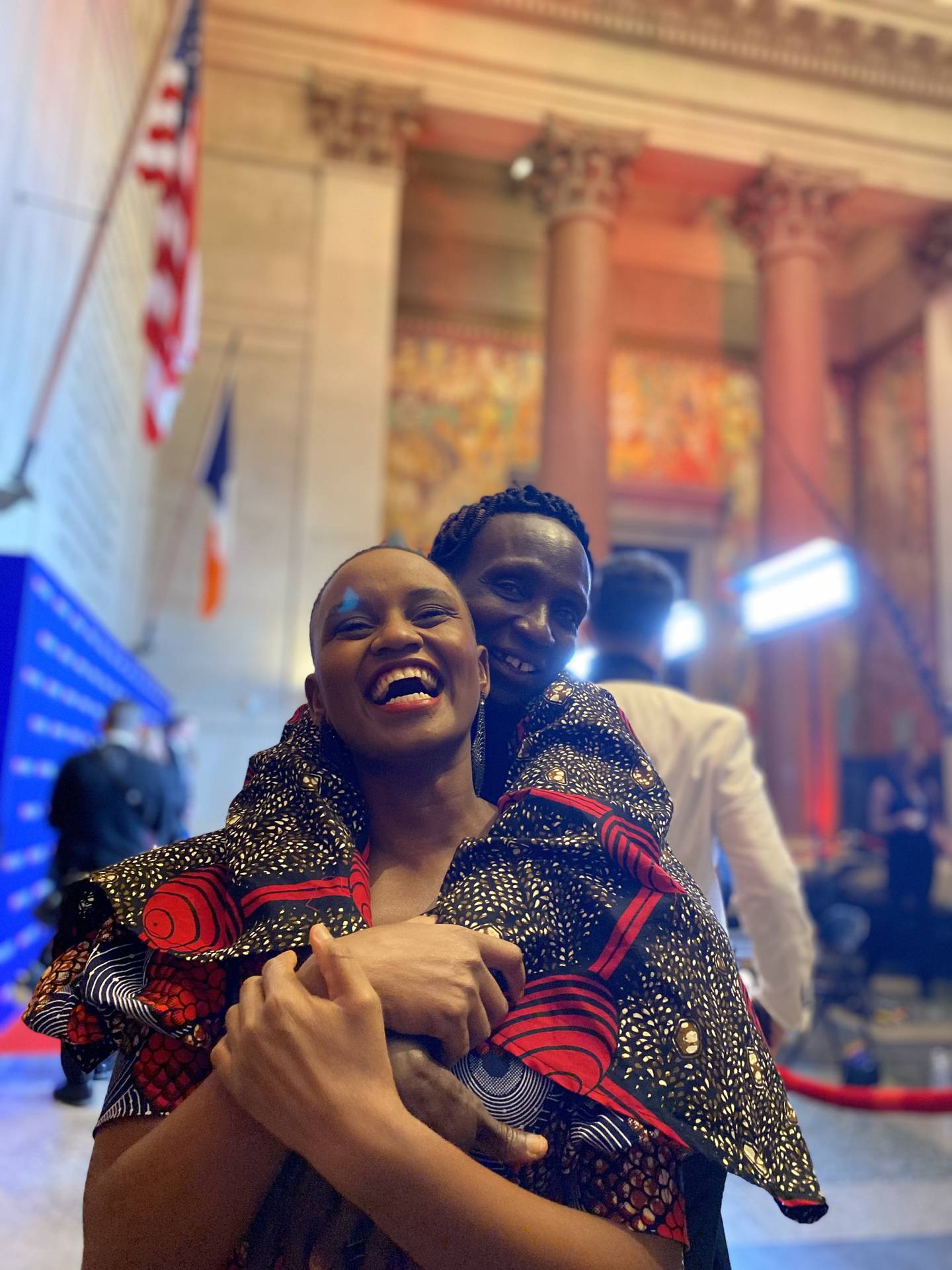 Nell Cheboi and her mother at the CNN Heroes Awards in December 2022.