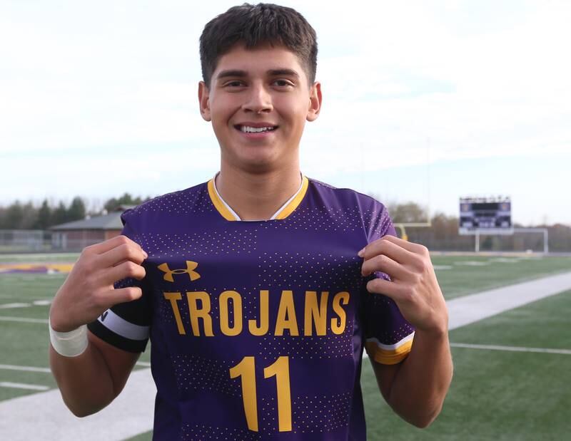 Mendota's Izaiah Nanez is the NewsTribune boys soccer player of the year on Tuesday, Nov. 8, 2023 in Mendota.