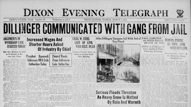 Historical covers for March 5: Dillinger communicated with gang from jail