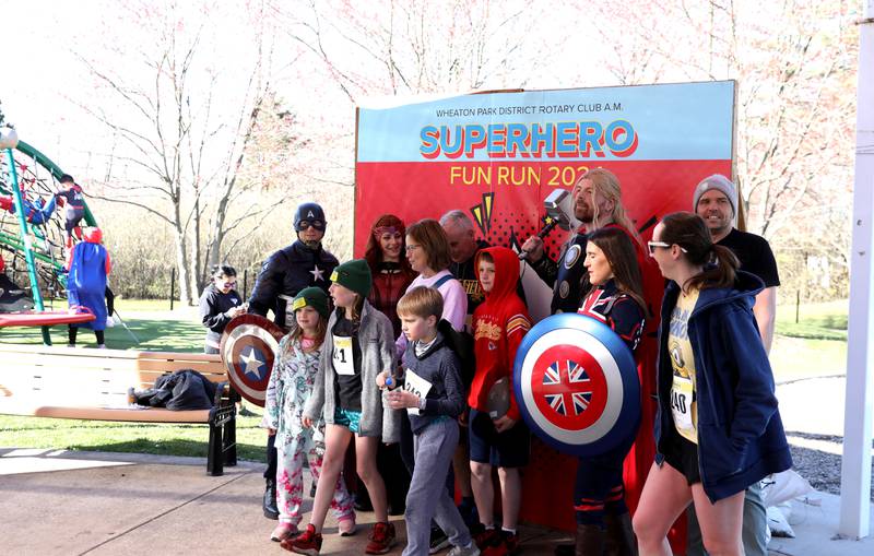 The Wheaton Park District’s Superhero 3K Fun Run was held at the Sensory Garden Playground in Lisle on Saturday, April 6, 2024.