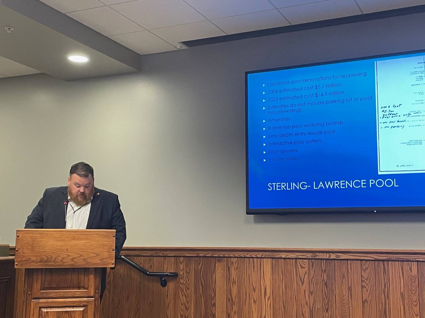 Use hotel-motel taxes to build a new pool in Peru? Not so fast, Alderman Bob Tieman warned city residents at a special meeting Thursday, Sept. 26, 2024. “The idea of using hotel-motel taxes isn’t as simple as it sounds,” Tieman said. “As a taxpayer, I don’t like the idea of tying up those funds for 20 years.”