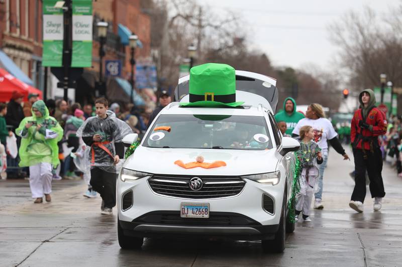 TM Martial Art vehicle is decorated for the annual Plainfield Hometown Irish Parade on Sunday, March 15, 2026 in Plainfield.