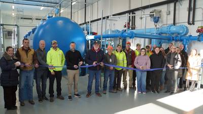 City of Rochelle, RMU hold ribboncutting for new well house at Well 8