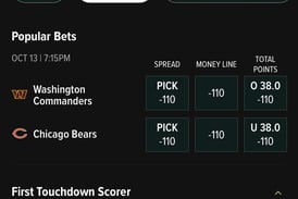Caesars promo code: +380 boost on Thursday Night Football use SMARTICLEFULL for Commanders-Bears