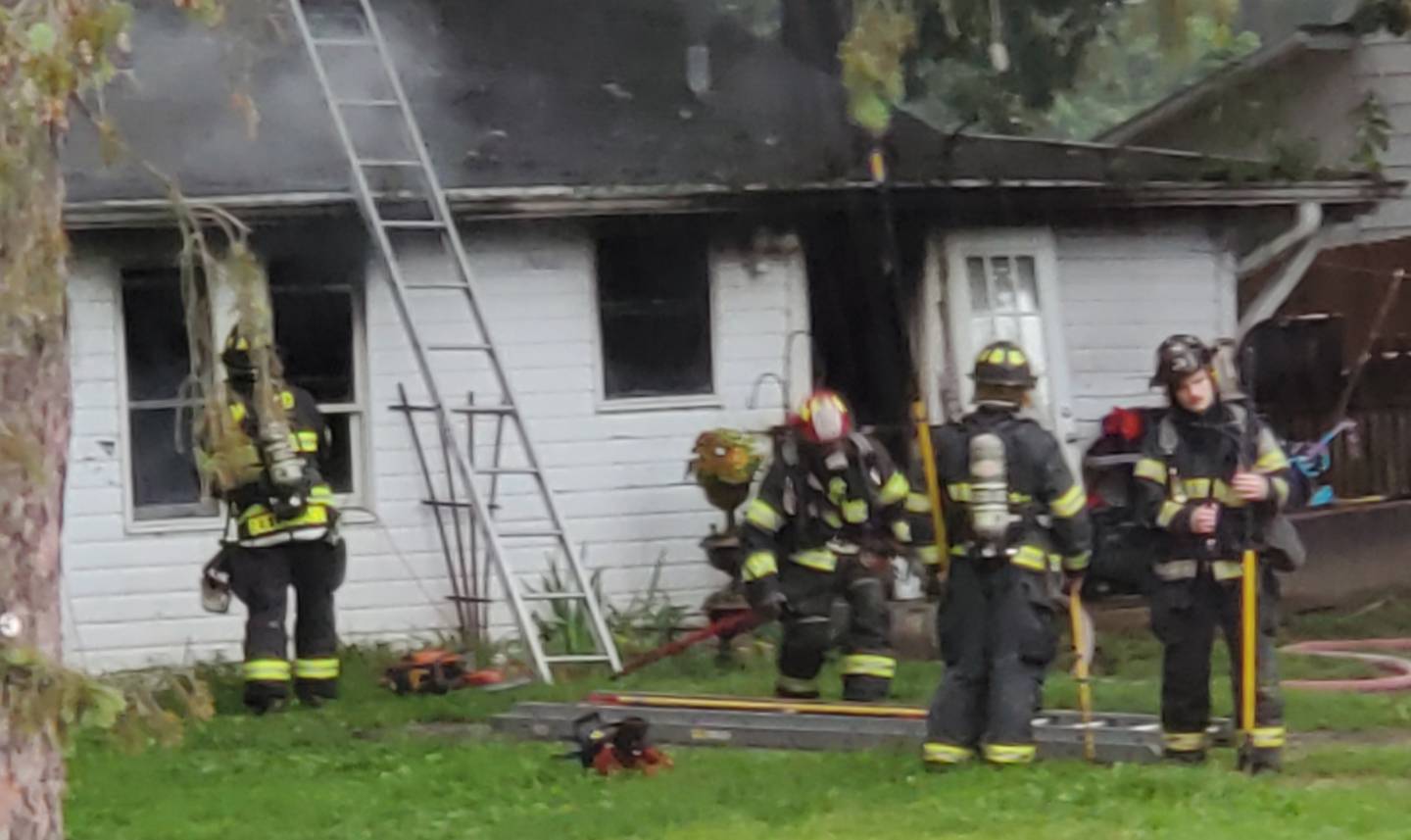 The McHenry Township Fire District responded to a house fire at 10:24 a.m. Saturday, Aug. 20, 2022,  on the 2400 block of North Club Road in rural McHenry. The house is a total loss, officials said.