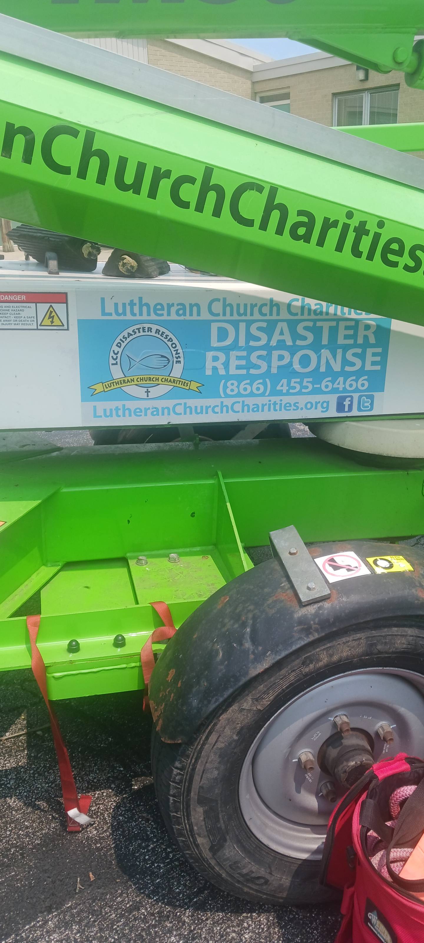 Lutheran Church Charities Disaster Response assisted Faith Lutheran Church in Geneva with the removal of downed trees after the weekend storms.