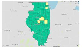 Five Illinois counties at “medium” COVID-19 risk; hospitalizations rising