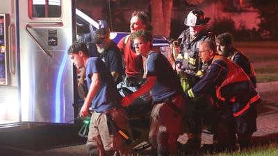 Firefighter injured as Spring Valley battles blaze, collision in one night