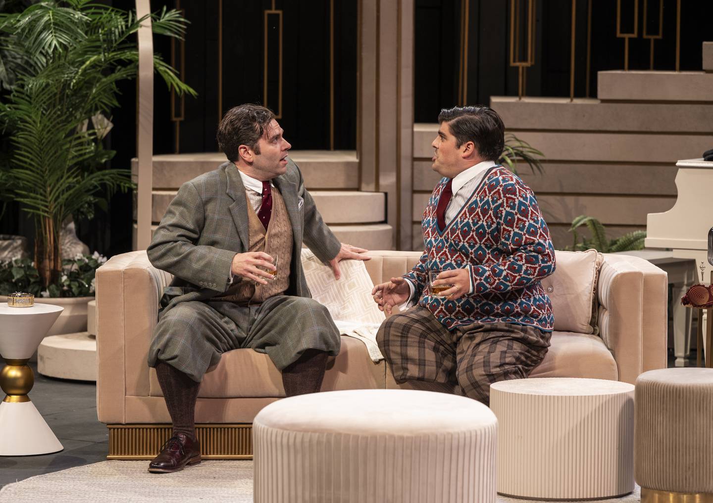Nate Burger and Sam Luis Marraro appear in "Fallen Angels," one of the summer repertory offerings at American Players Theatre. 2025