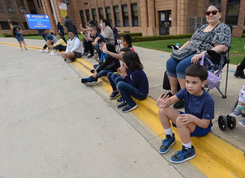 Children including Jonathan Parra enjoy District 98's Dia de los Niños parade Friday April 29, 2022.