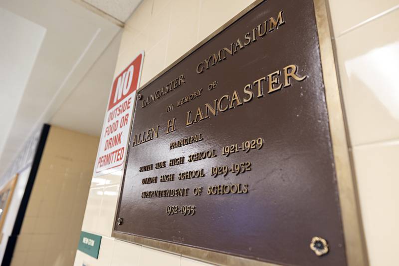 Lancaster gymnasium was named after 1920's principal, math teacher and superintendent for Dixon Public Schools.