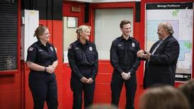 Marengo firefighters honored for saving man; he surprises them with $10K donation