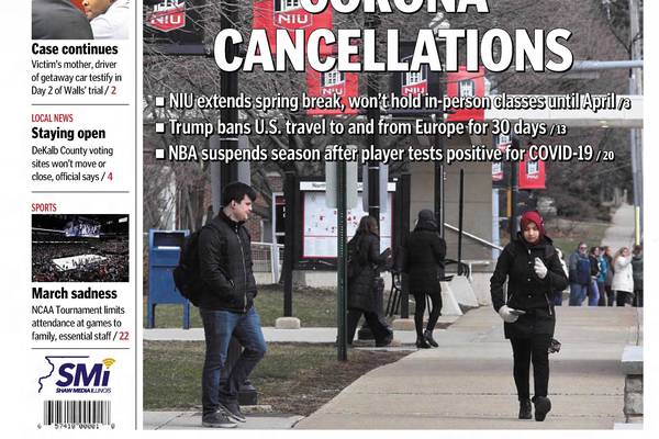 March 12 historical covers: Corona Cancellations