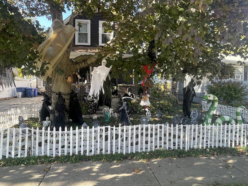 A Halloween display is seen Oct. 27, 2025, at 129 Cotton Avenue in DeKalb.