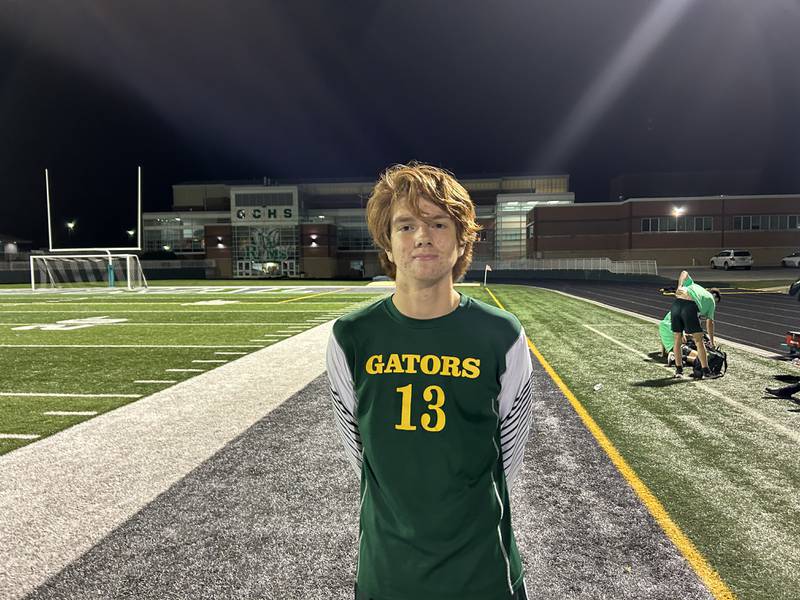 Crystal Lake South's Pierce Johnson scored twice to lead the Gators past Grayslake North 2-1 in double-overtime in their Class 2A Grayslake Central Sectional semifinal on Tuesday.