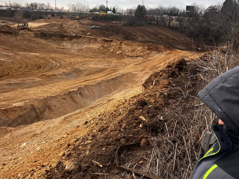 Residents neighboring the NVA property in Crystal Lake look at the changing landscape as the transportation company moves forward with its truck terminal expansion.