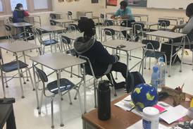 Black Student Leadership Meeting at Joliet Central.