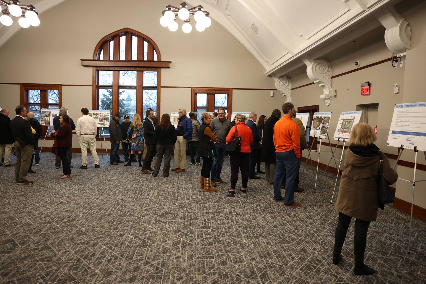 City of Joliet hosted an open house at the Joliet Public Library to hear from the public on the proposed downtown plaza on Thursday, February 23rd, 2023.