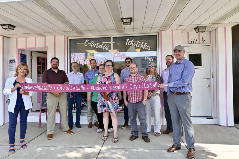 Whatnots celebrated its success with a ribbon cutting ceremony Friday attended by merchants, public officials and patrons.