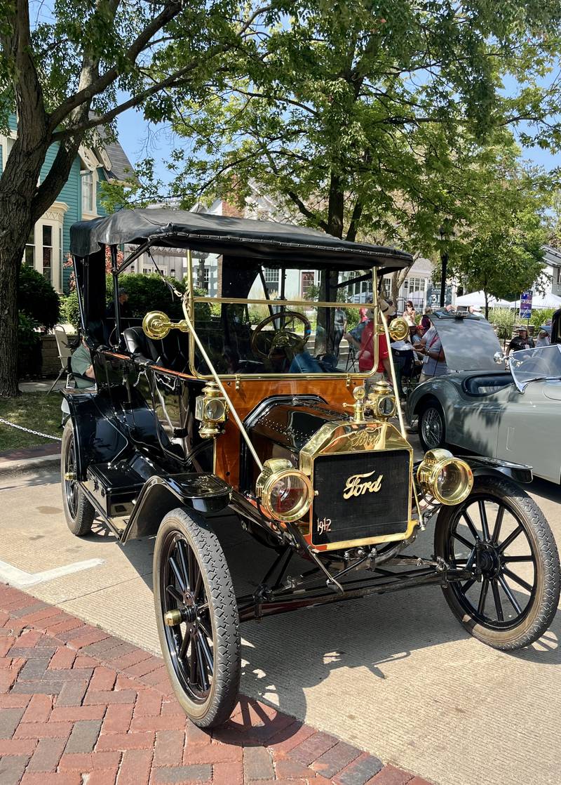 Marty Brackin's 1912 Ford Touring rolled into Geneva's Concours d’Elegance car show with its three operating pedals.