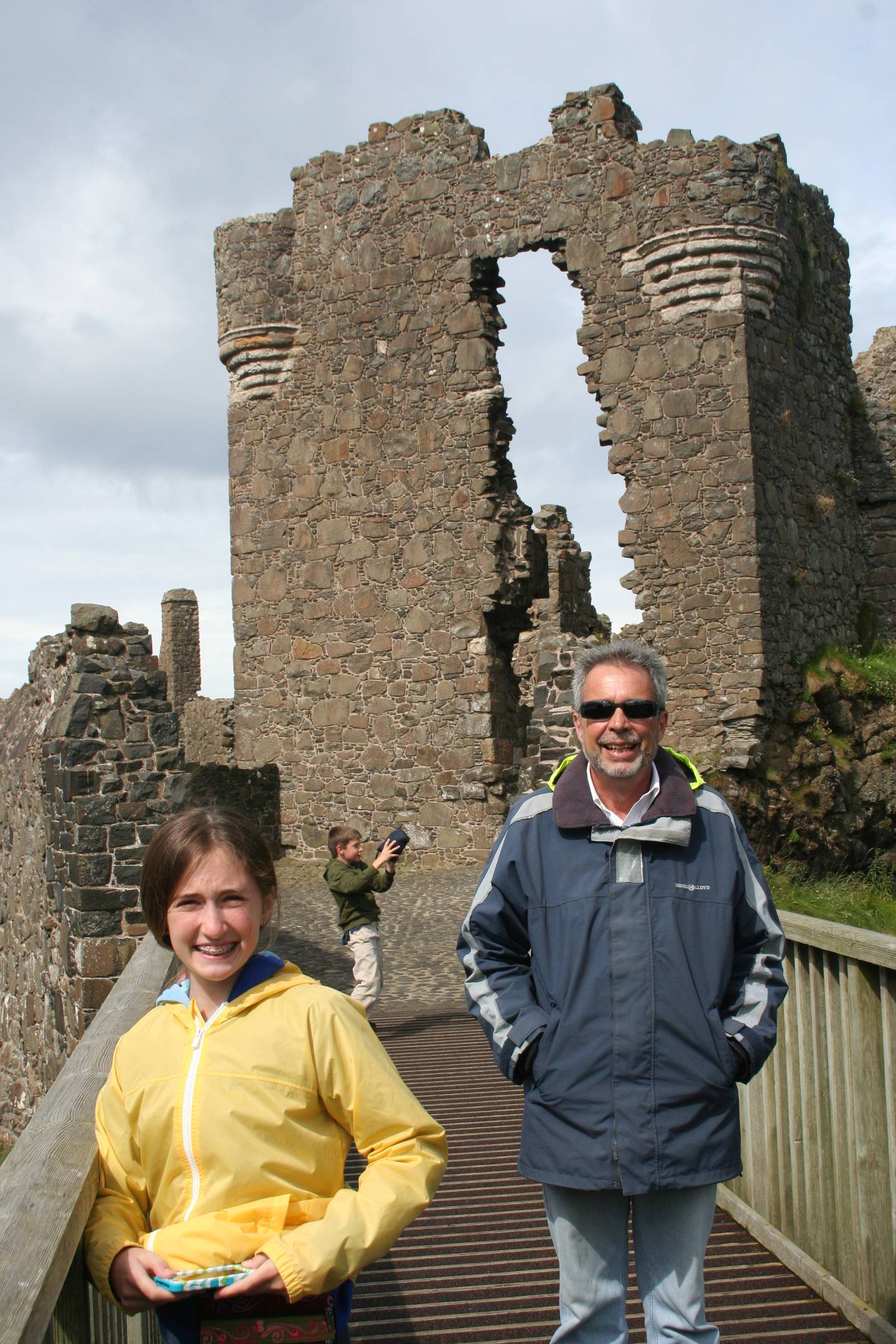 Michael Micci is seen at Dunluce Castle, Ireland in 2015.