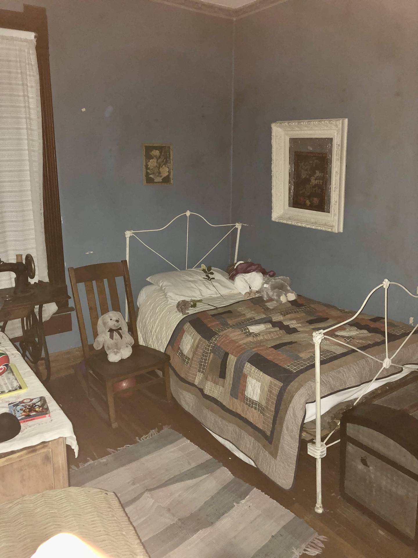 The room where Ina and Lena Stillinger were murdered in Villisca, Iowa.