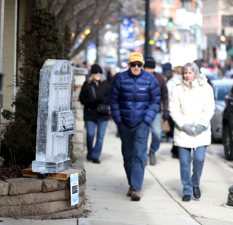 Dozens of ice sculptures were on display throughout Downers Grove during the Downtown Downers Grove Ice Festival on Saturday, Feb. 1, 2025.
