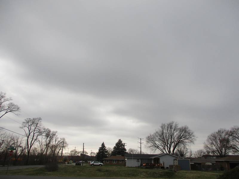 Skies began to darken in the Joliet area late Friday afternoon.