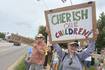 ‘We were asleep at the wheel’: Protesters at latest political rally in McHenry discuss what draws them out