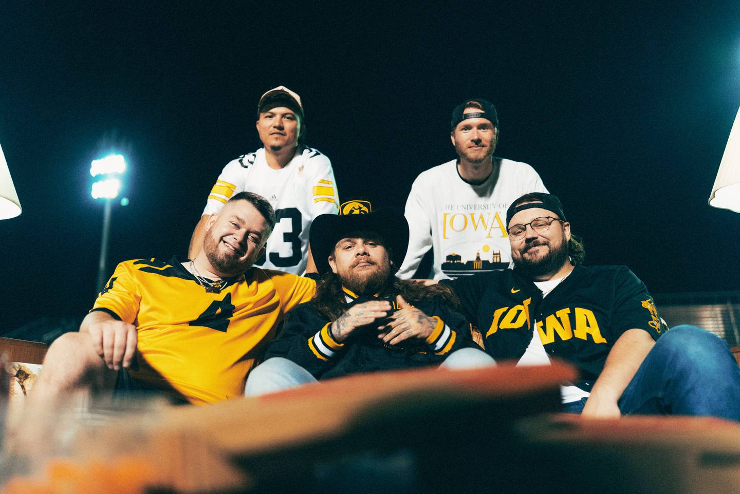 Loess Hills is a band formed from the success of the solo careers of frontmen Alex Fischbach of Morrison, Tanner Skiff of Clinton, and Ro Pesci of Davenport. Travis Ray of Fulton is its drummer and Jose Rodriguez of Davenport is its DJ. The band blends a multitude of genres into its music, with much of it being in a country style. They've toured the Midwest and recently won Best Original Band in Iowa at the 2025 Iowa Music Awards. Pictured are (front row, from left) Tanner Skiff, Ro Pesci, Alex Fischbach; (back row, from left) Jose Rodriguez and Travis Ray.