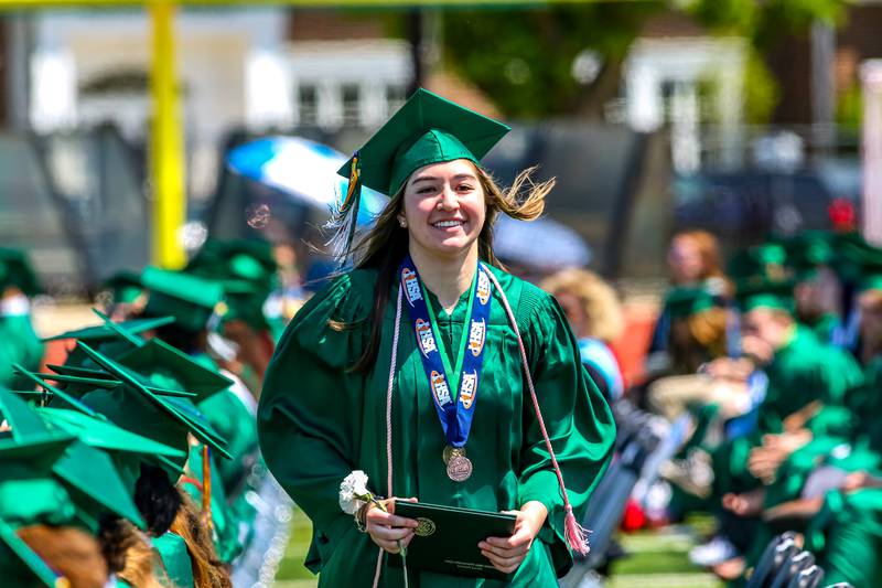 Graduates at the York High School Graduation Ceremony. May 21, 2023.