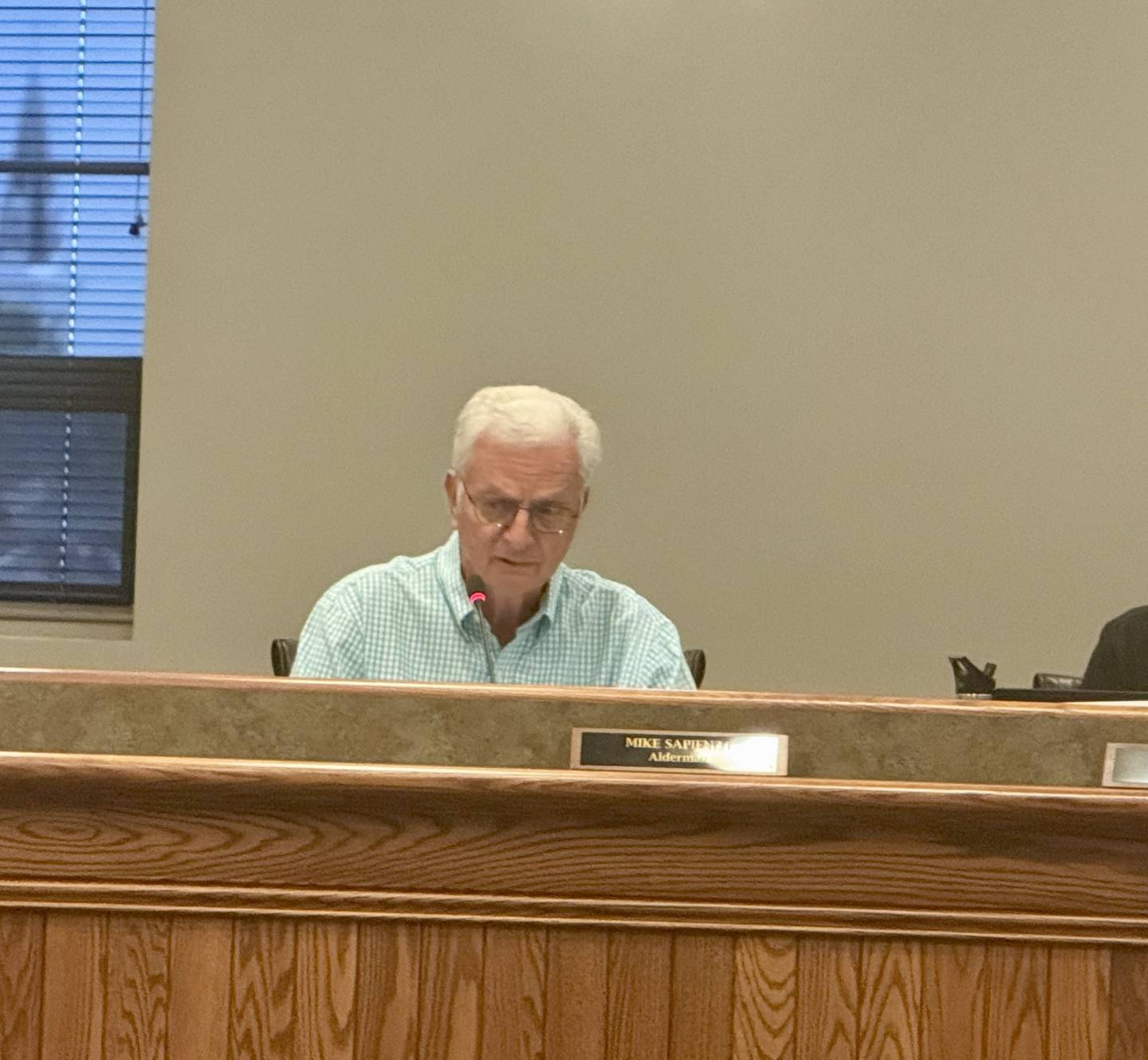 Alderman Mike Sapienza discusses e-bike regulations during the Peru City Council meeting on Monday, June 30, 2025.