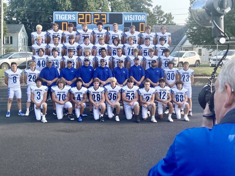 The Princeton Tigers didn't scrimmage Friday night, but got game ready for photo day at Bryant Field. They will open the season next week at Monmouth-Roseville.